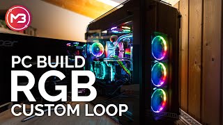 Custom Watercooled Rainbow RGB PC Build