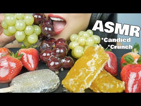 ASMR CANDIED FRUITS *Tanghulu HONEYCOMB + ALOE VERA (CRACKLING EATING SOUNDS) No Talking | SAS-ASMR
