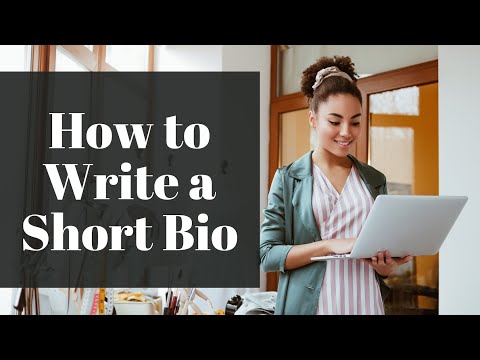 How to Write a Short Bio