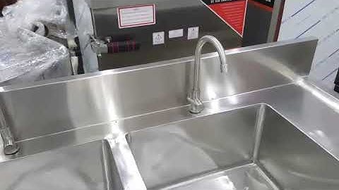 Chậu rửa inox công nghiệp 3 hố