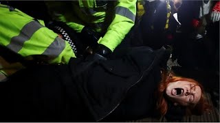 失踪した女性の追悼集会で、警官隊が参加者排除　ロンドン