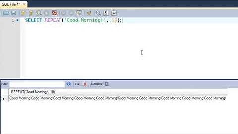 SQL Tutorial   43  REPEAT & REPLACE Functions