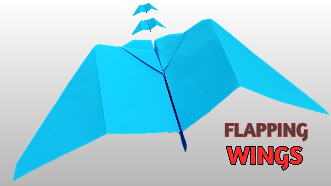 Flying Bird Paper Airplane with Flapping Wings | Flapping Wings Paper Airplane That Actually Flies