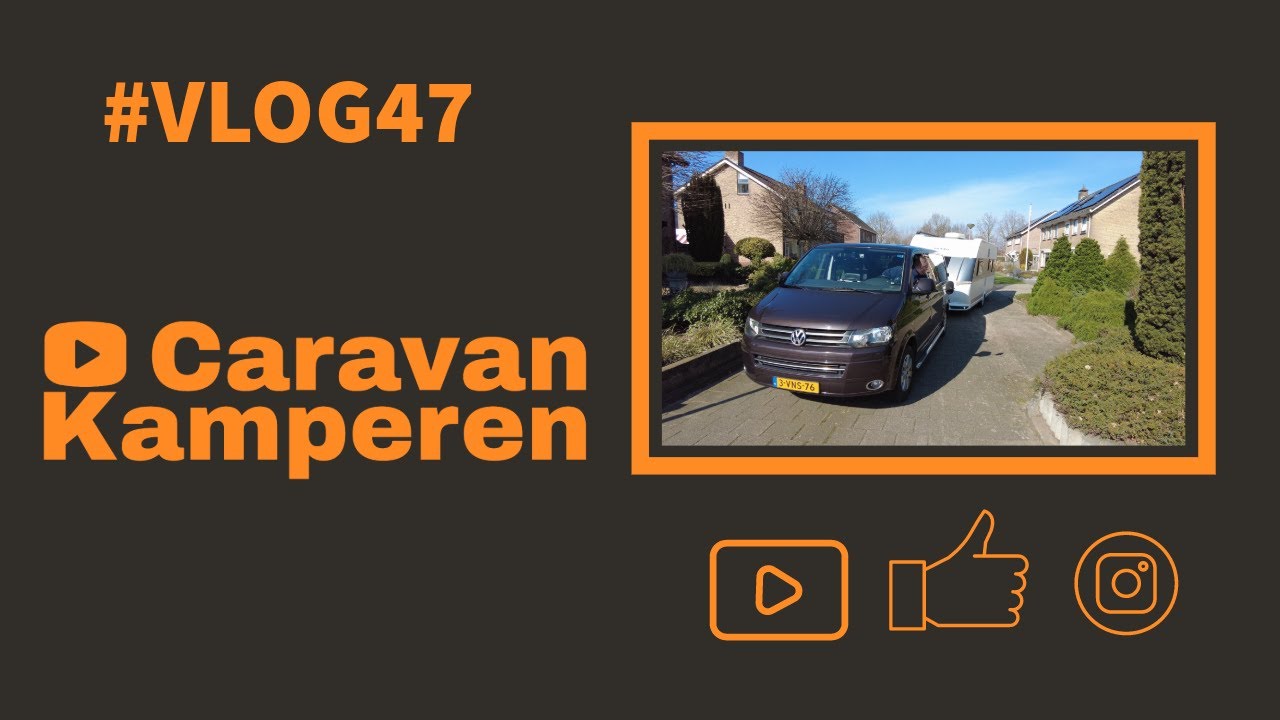 #vlog47 Caravan ophalen uit stalling, elektrische poot en camera monteren