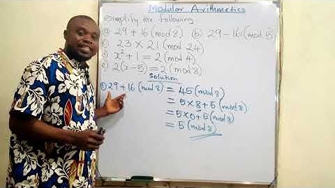 Learn the tricks of modular arithmetic in just 11 minutes.