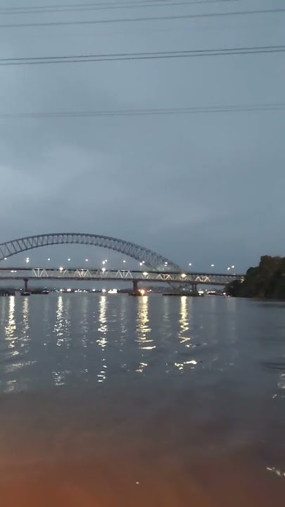 kopi dangdut - dike sabrina - indahnya  jembatan sungai mahakam pada saat senja #bangtogak #fokalimm