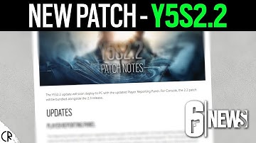 New Patch Y5S2.2 - Patch Notes - 6News - Tom Clancy