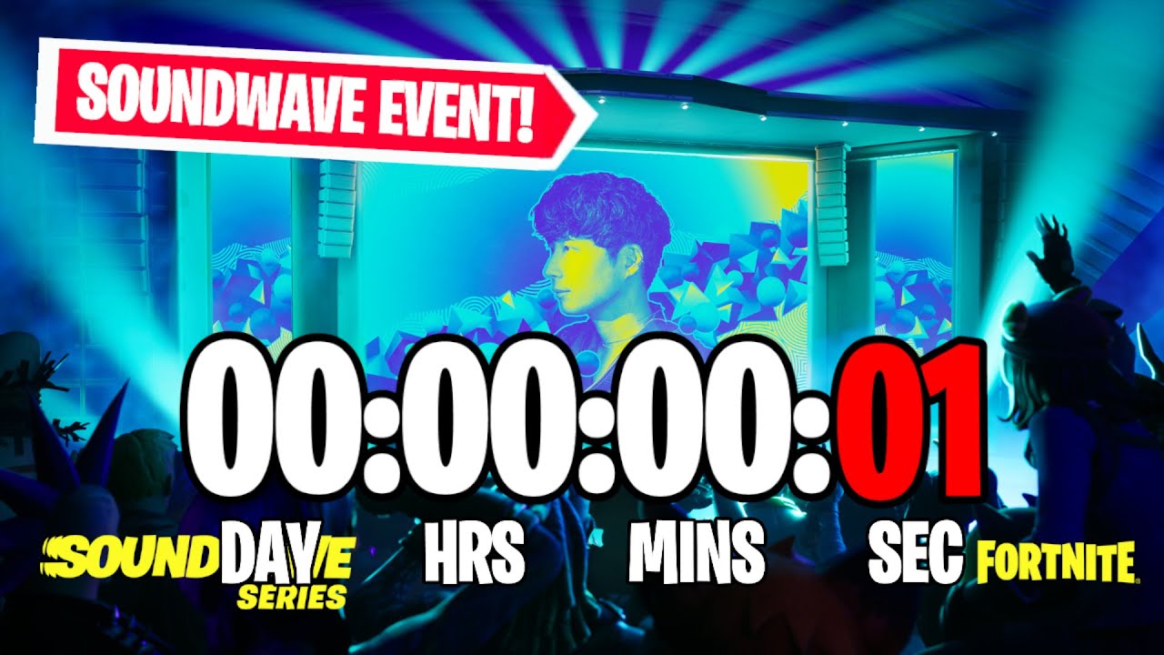 FORTNITE EVENT COUNTDOWN LIVE 🔴 24/7, How long till the Soundwave Event! 