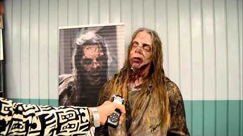 Video interview of actor Tim Proctor in zombie makeup