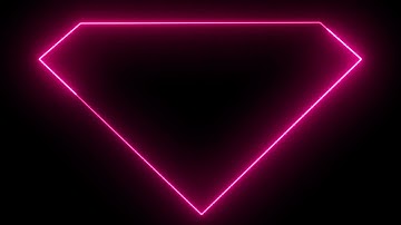 Pink Neon Diamond frame for title intro animated background video , Copyright FREE video