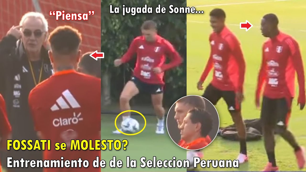 COMPLETOS! ASI FUE EL ENTRENAMIENTO DE LA SELECCION PERUANA HOY con OLIVER SONNE