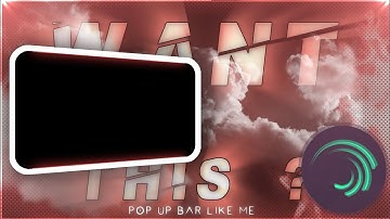 How to make pop-up bars in Alight motion/After motion