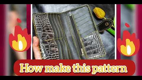 How make leather bag pattern