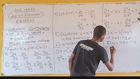 Milne-Thomson Method: Finding the Harmonic Conjugate of a Complex Variable||Analytic Function