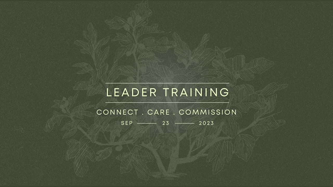Leaders Training - Live Stream - 9-23-23 - YouTube