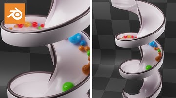Blender Tutorial: Spiral Tower Rigid Bodies, So Satisfying & EASY