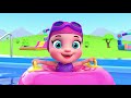 Pinky and Panda In Outdoor Playground In Swimming Pool For Kids