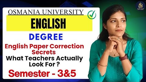 WAAR LET EEN ENGELSE EVALUATOR ECHT OP? || OSMANIA UNIVERSITY || DIPLOMA || @shivanipallela