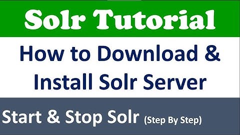 How to download Solr Server | How to start & stop Solr Server | Full guide in Hindi
