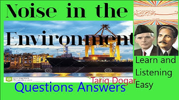 class 9 unit 11 Noise in the Environment  Answer Questions