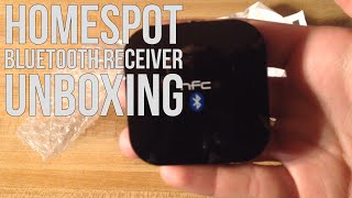 HomeSpot NFC Enabled Bluetooth Audio Receiver Unboxing