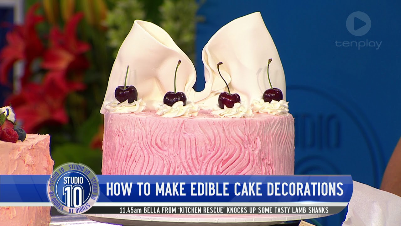 Making Edible Cake Decorations