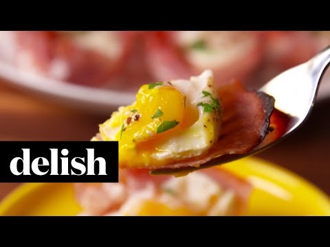 Ham & Cheese Egg Cups | Delish