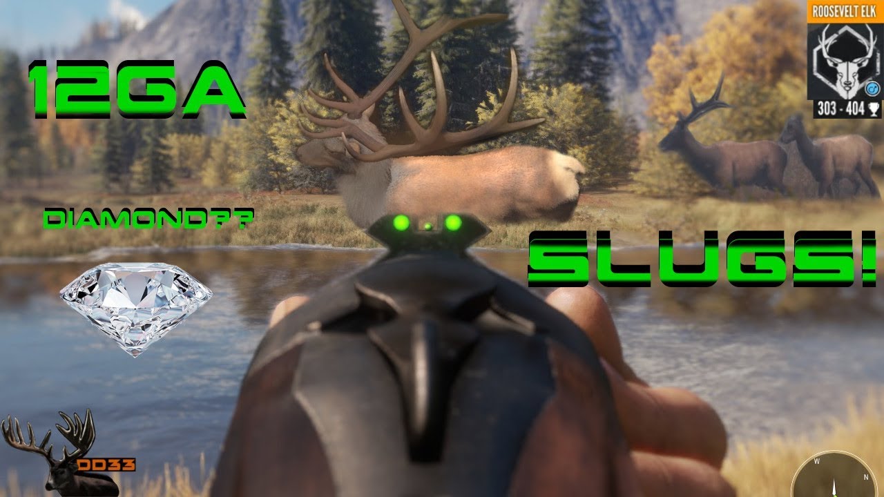 ROOSEVELT ELK Hunting with 12 Gauge SLUGS!! CALL OF THE WILD 2018 YouTube