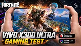 VIVO X300 Ultra Fortnite Mobile Gaming Test | Snapdragon 8 Elite Gen 5, 2K AMOLED Display