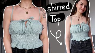 How to make a Shirred Top | Easy Sewing Tutorial