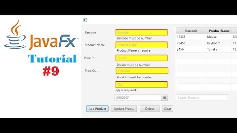 #09 JavaFx and SQL Server Tutorials | Add Products Stock(1)