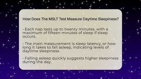 How Does The MSLT Test Measure Daytime Sleepiness? - Sleep Apnea Support Network