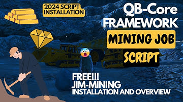 QBCore | Jim Mining - Installation | Stone Cutting, Washing & Selling | FiveM Tutorial FREE