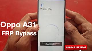 Oppo A31 FRP Bypass |A31 Google Account Unlock |Remove FRP & Google Problem |Without PC