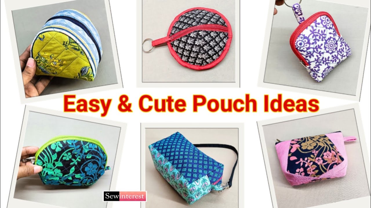 6 Ideas For You: Super Easy and Cute DIY Pouch Bag Tutorial Compilation