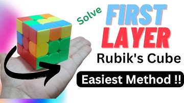 How To Solve First Layer Of 3X3 Rubik