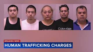 5 charged with human trafficking in Kane County