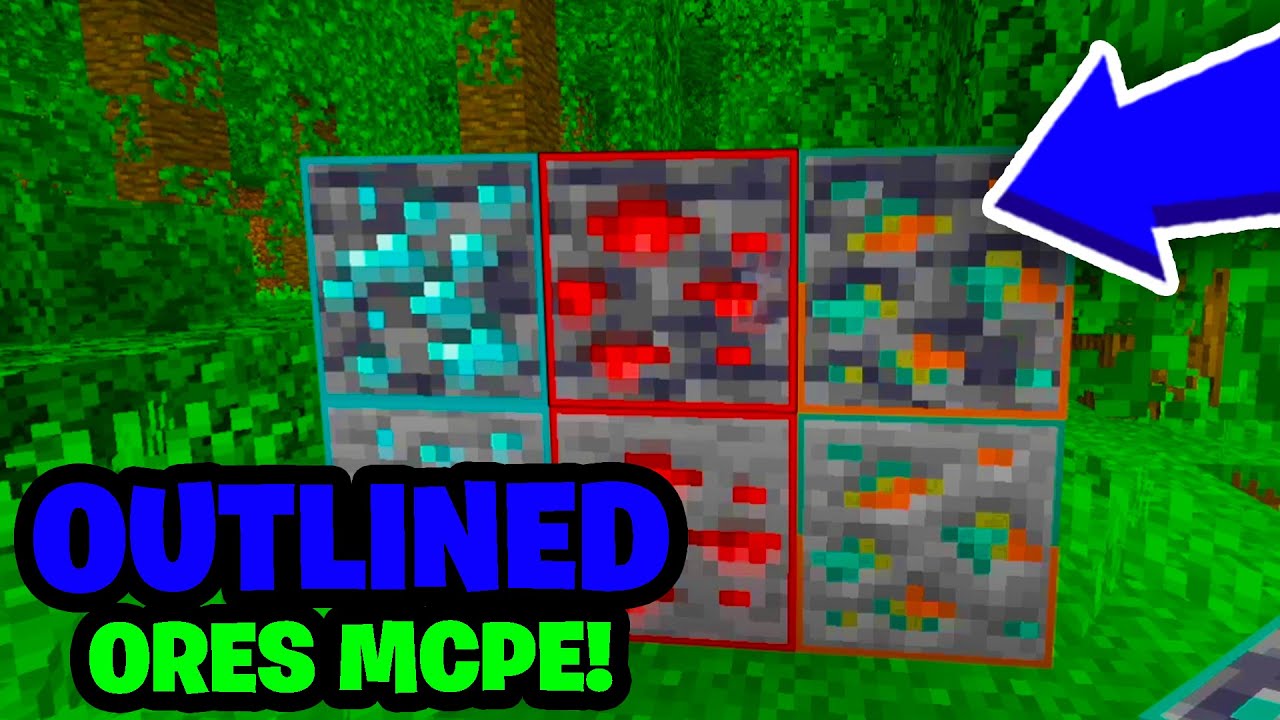 How To Get Outlined Ores in Minecraft Bedrock! (MCPE 1.21+) | 2025 ...