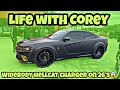 Life with Corey 2020 widebody hellcat charger on 26’s Forgiatos is insane 😱 **must see**