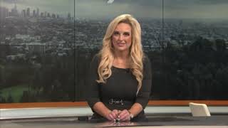 ALISSA CARLSON PASS OUT DURING KCAL NEWS MORNINGS 7AM