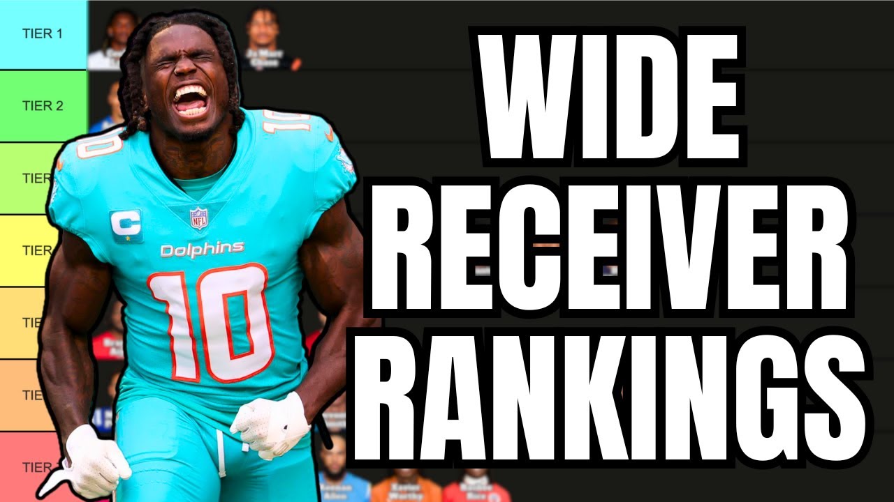 Top 36 Fantasy Wide Receivers Rankings & Tiers - YouTube