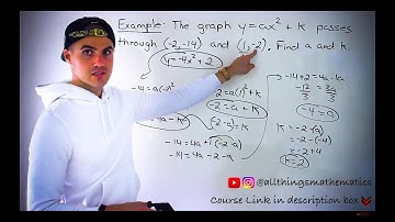 Find Two Constants in a Quadratic given Coordinates (MPM2D, Grade 10 Math)