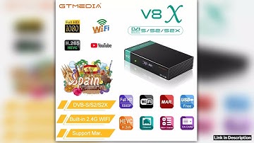GTMEDIA V8X Mars Satellite Receiver DVBSS2S2X 1080P HD Builtin 24G WIFI H265 Support SAT to Gtplaye