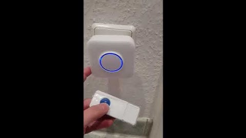 Klingel Kabellos BITIWEND 1 Sender & 1 Empfänger Wassergeschützte Kabellose Türklingel Set, 52 Kling