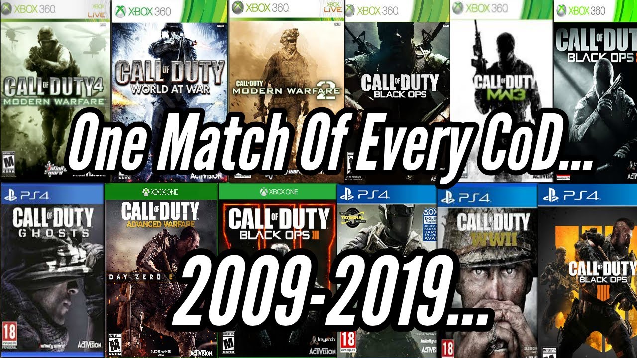 all of the call of duty games in order