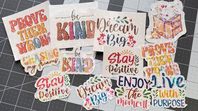 How To Use The Printable Waterproof Sticker Set With The Cricut Joy Xtra:  Step-by-Step Tutorial 