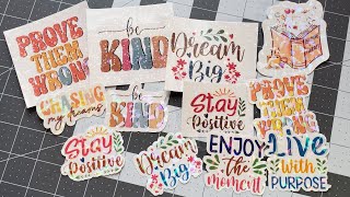 How To Make Die Cut Holographic Stickers  With Your Cricut Machine