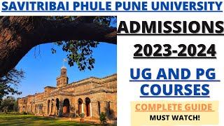 PUNE UNIVERSITY ADMISSIONS  2023 | UG & PG ADMISSIONS #sppu #admissions2023 #education #2023