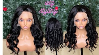 HOW TO STYLE A WIG/HOW TO ADD CURLS ON WIGs