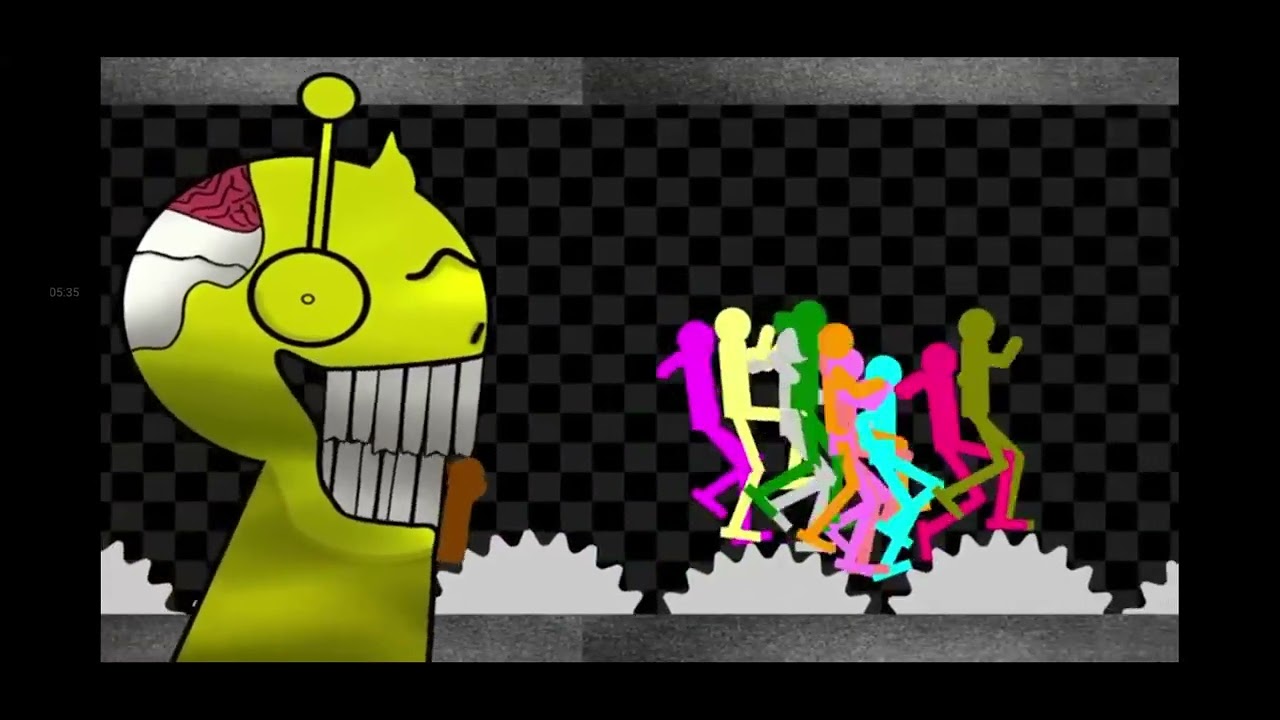 Carrera de stickamns vs Simon. Exe